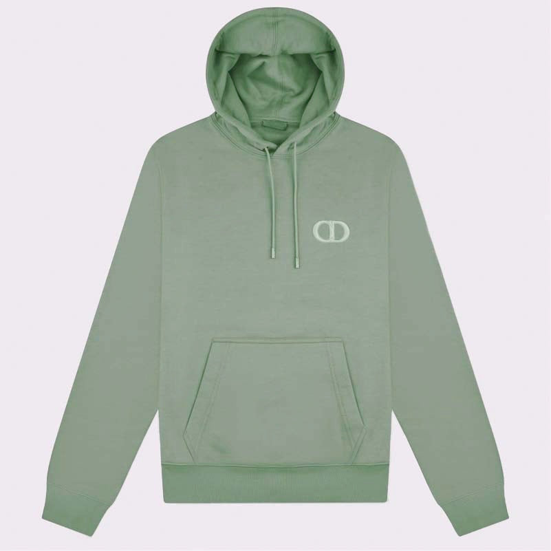 Dior CD Icon Logo Hoodie Green – Luxo Fashion